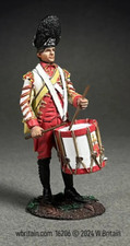 W Britain - British 43rd Regiment of Foot Drummer Standing, 1780 16206