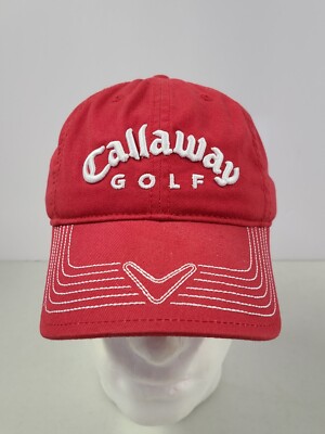 Callaway Golf C-Tech Hat Red Adjustable, 100% cotton, clean, embroidered 