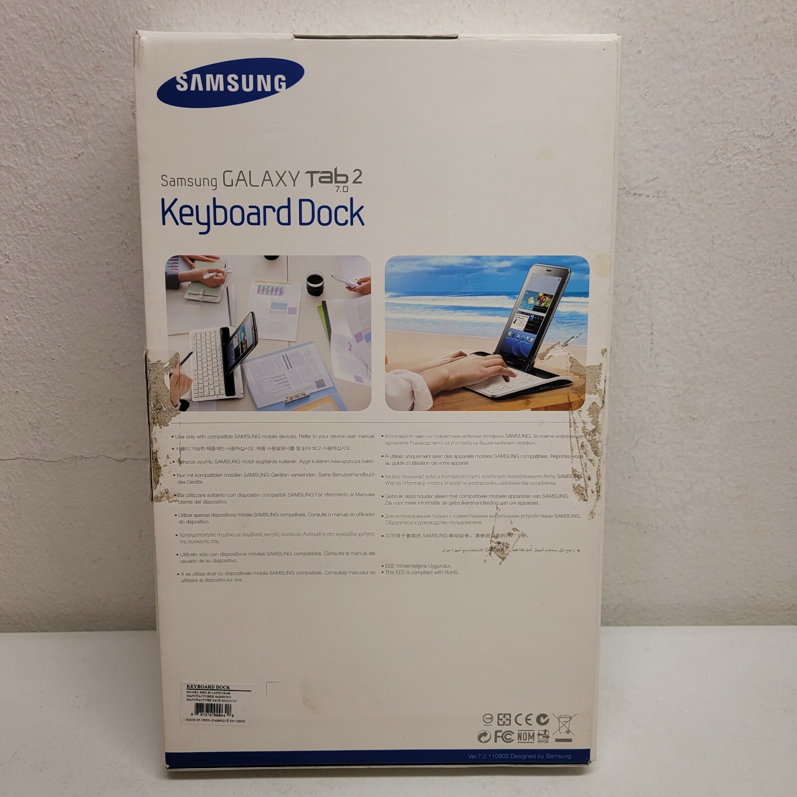 TABLET KEYBOARD DOCKING STATION SAMSUNG GALAXY TAB 2 