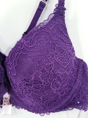 Savage x fenty Romantic Corded Lace Front-Closure Push-Up Bra sz