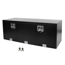 Black Steel 48"X18"X18" Underbody Truck Tool Box Trailer Pickup Storage Toolbox