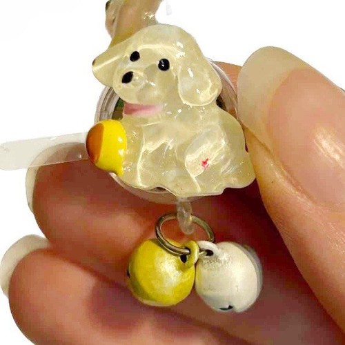 Kawaii Light Up chiot chien téléphone breloque bracelet cloches bleues ornements populaires - Photo 9 sur 9