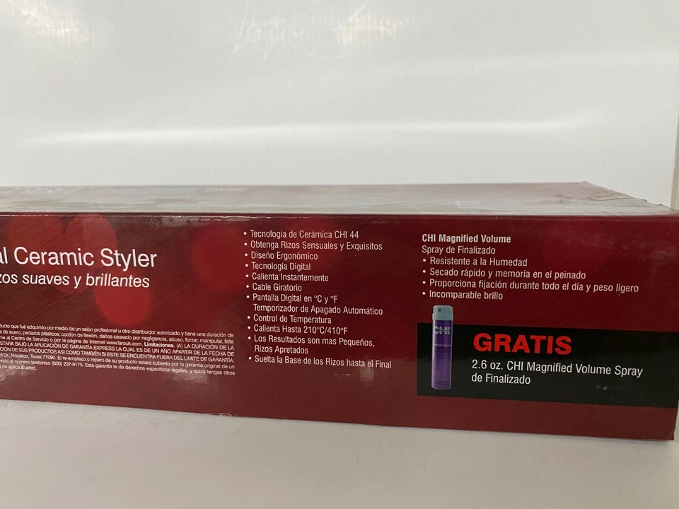 CHI ORBIT DIGITAL CERAMIC STYLER Curler Adjustable Heat Up To 410 F Tapered Iron - Image 3 of 4