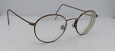 Vintage Accuflex 125 Brown Gray Oval Metal Sunglasses FRAMES ONLY