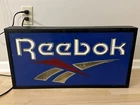 vintage reebok neon light up sign dealer store display 90s not working As Found