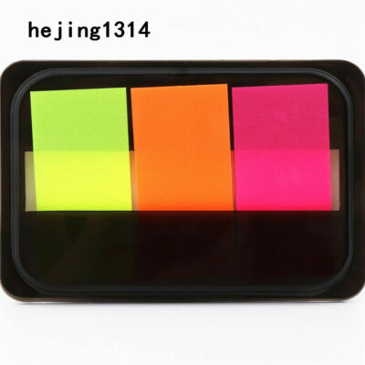 220 Pc Unbranded Memo Tabs-Sticky Notes-Self Adhesive-Pad/Paper-Asst Colors-READ