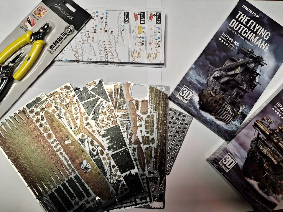 Ghost Pirate Ship of the Caribbean Stainless Steel Model Kit - Image 3 of 4