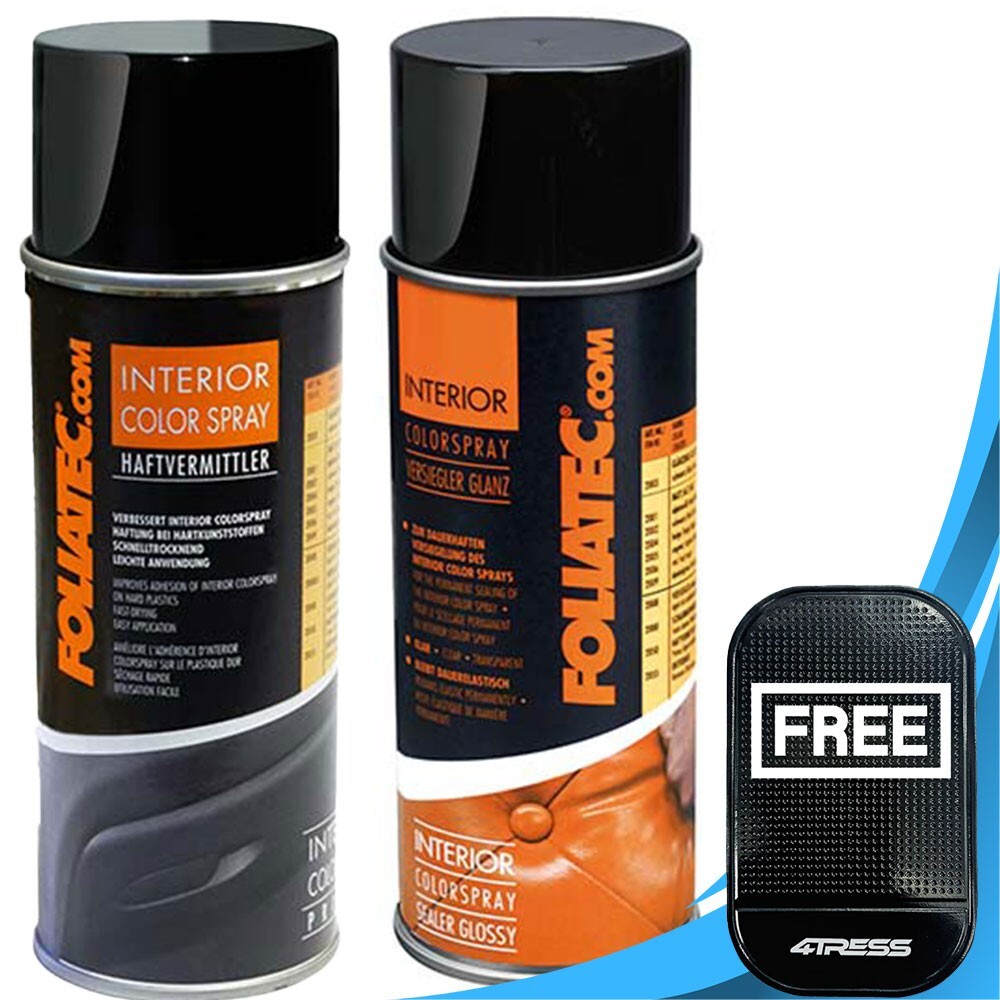 Car Interior Dashboard Door Vinyl Glossy Sealer & Primer Spray Cans 400ml. +M