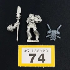 GREY KNIGHTS METAL POWER ARMOUR FORCE HALBERD WARHAMMER 40,000 40K OOP KNIGHT