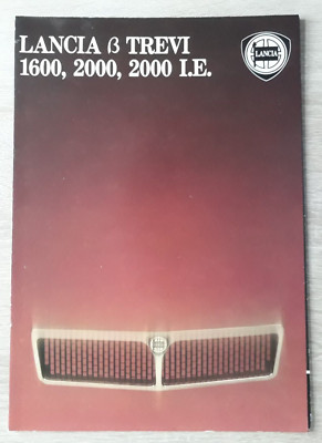 Lancia Beta Trevi Brochure c.1982 - 1600 2000 2000IE