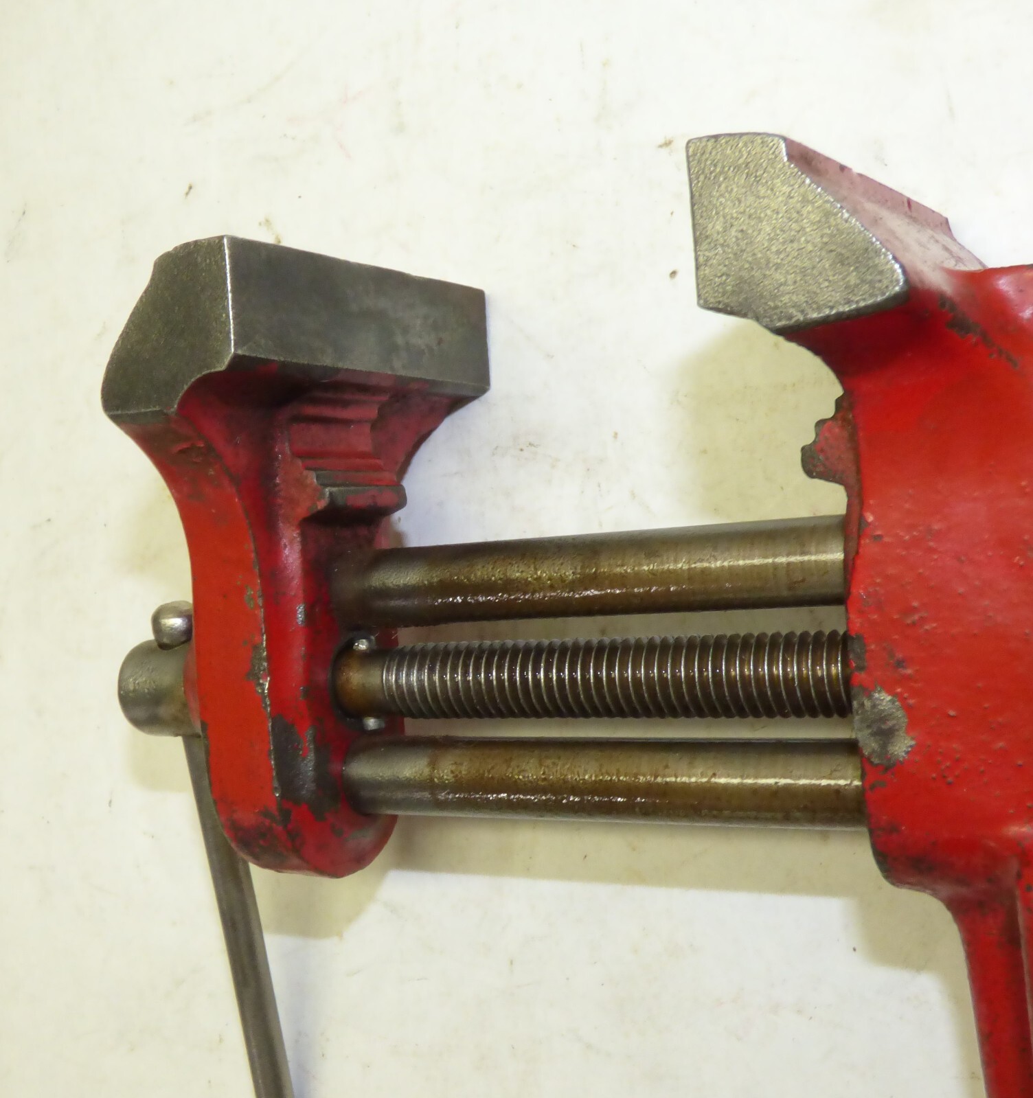 Vintage Cast Iron Utility Machinist Bench Vise Screw Clamp-On Made in USA Sears