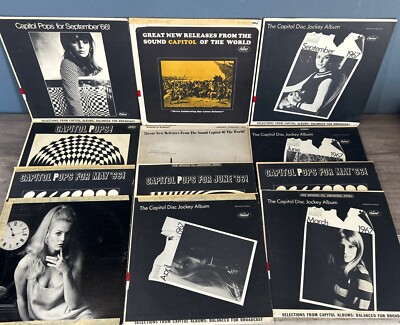 Capitol Pops - Vinyl Lot of 15 - 1964, 1965, 1966, 1967, 1969, RARE SEE Pics