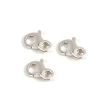3 Infinity Lobster Clasps Sterling Silver Jewelry