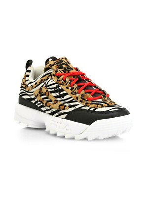 Women's Fila Disruptor II Animal Black/Multi/White (5XM00806 992
