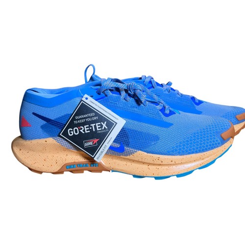 Nike Reactx Pegasus Trail 5 FQ0908 471 Blue Gore Tex Trail Running Shoes US 10.5