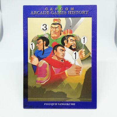 102 Quiz Sangokushi Card Dass masters ALL CAPCOM WORLD 98 game history Japan