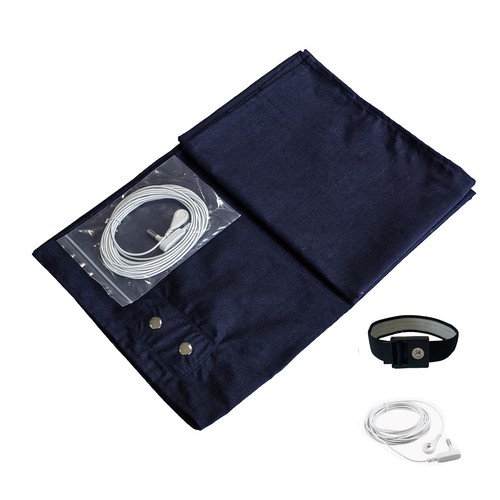 Earthing Mat with Metallic Conductive Fiber Grounded Anti-ESD Radiation Sheet - Picture 1 of 3