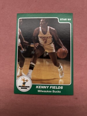 1984-85 Star #6/13 Milwaukee Bucks Card Night Kenny Fields Rookie NRMT CONDITION
