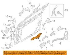 HYUNDAI OEM 15-19 Sonata Front Door Lock Hardware-Handle Base 82665C1000