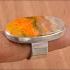 Bumble Bee Jasper 925 Sterling Silver Ring Mother's Day Jewelry All Size SE-482