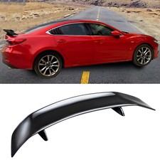 For Mazda 3 Axela Sedan Gt Racing Gloss Black 47 Rear Trunk Spoiler Wing Lip