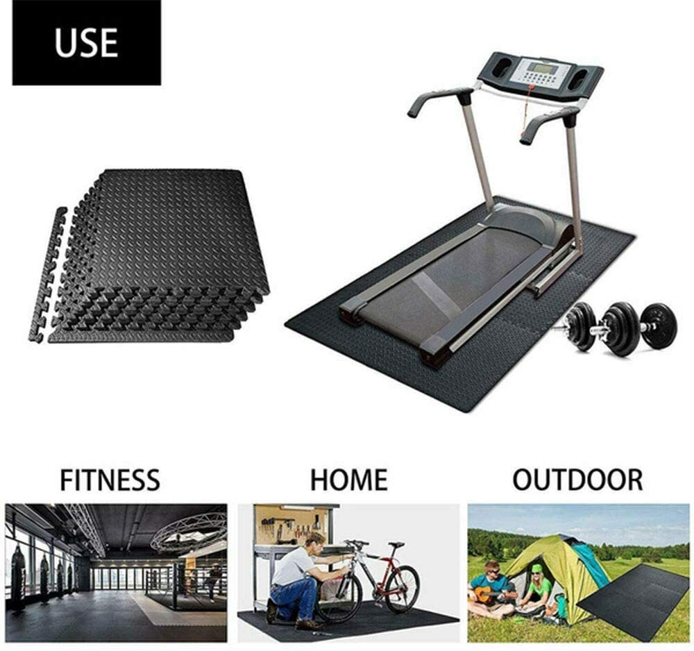 Large Black Caravan Awning Floor Mat Foam Garden Mats Camping 10mm