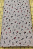 Sansui Red & Blue Flower Scatter On Gray Quilt Fabric For Makower - Yardage Sansui Red & Blue Flower Scatter On Gray Quilt Fabric For Makower - Yardage