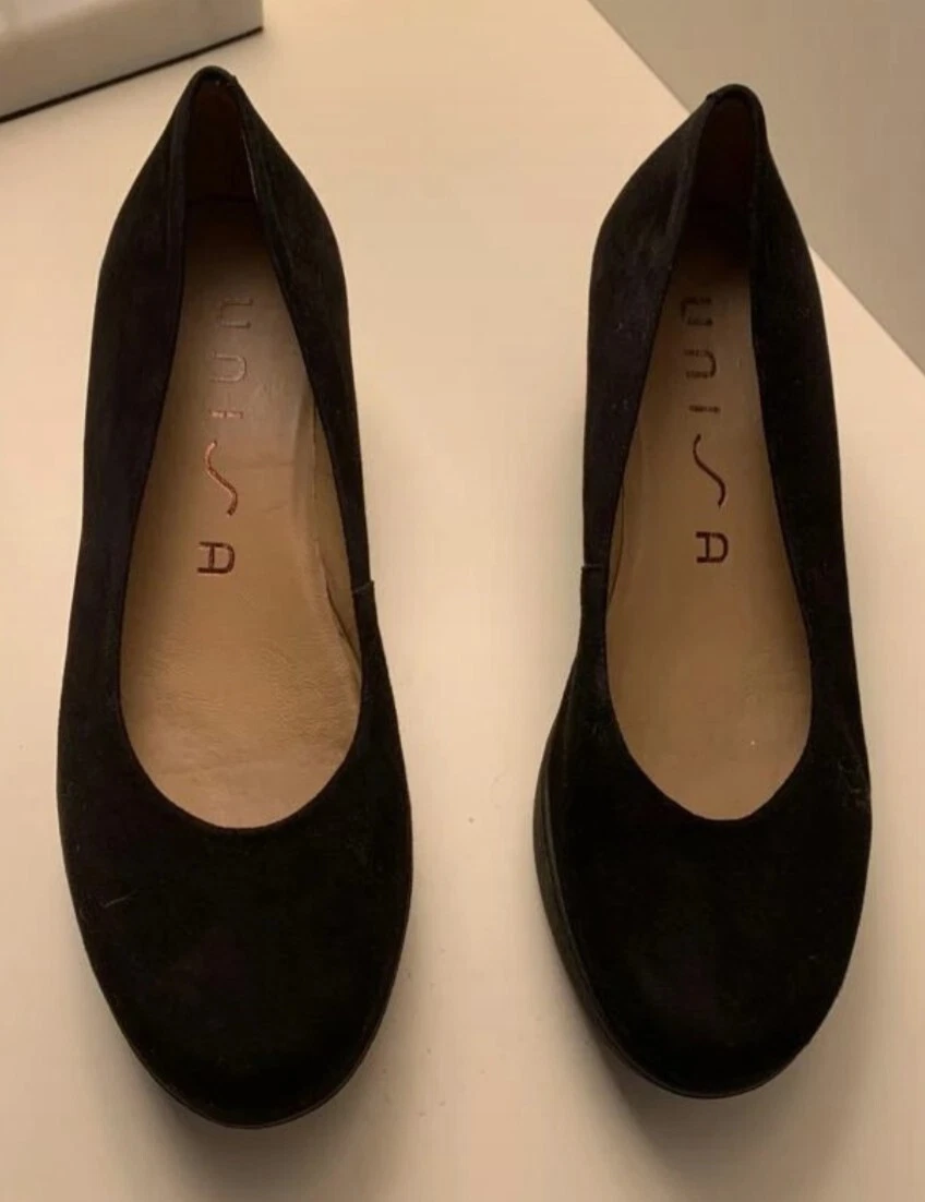Chaussures Femme Compens es Confort Neuves en Cuir Noir Marque