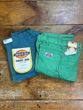 Vintage 70s 80s Deadstock Dickies and Wrangler Painter Pants Lot Of 2 29x34