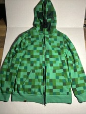 Youth Minecraft Zip Hoodie Snap Back Hat Lot XL 39 Chest