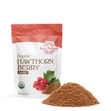 Organic Hawthorn Berry Powder, 4 Ounces Crataegus monogyna USDA Certified R...