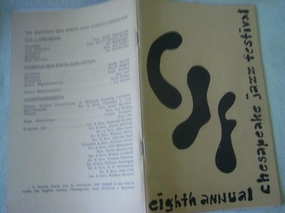 1973 Chesapeake Jazz Festival Program 8th Annual - Edgewood High School Maryland