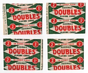 5-1951 Topps Red Back Baseball  1-Cent Wrappers  Folded