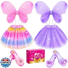 Kids Princess Dress Up Clothes for Little Girls, BIBUTY Pretend P