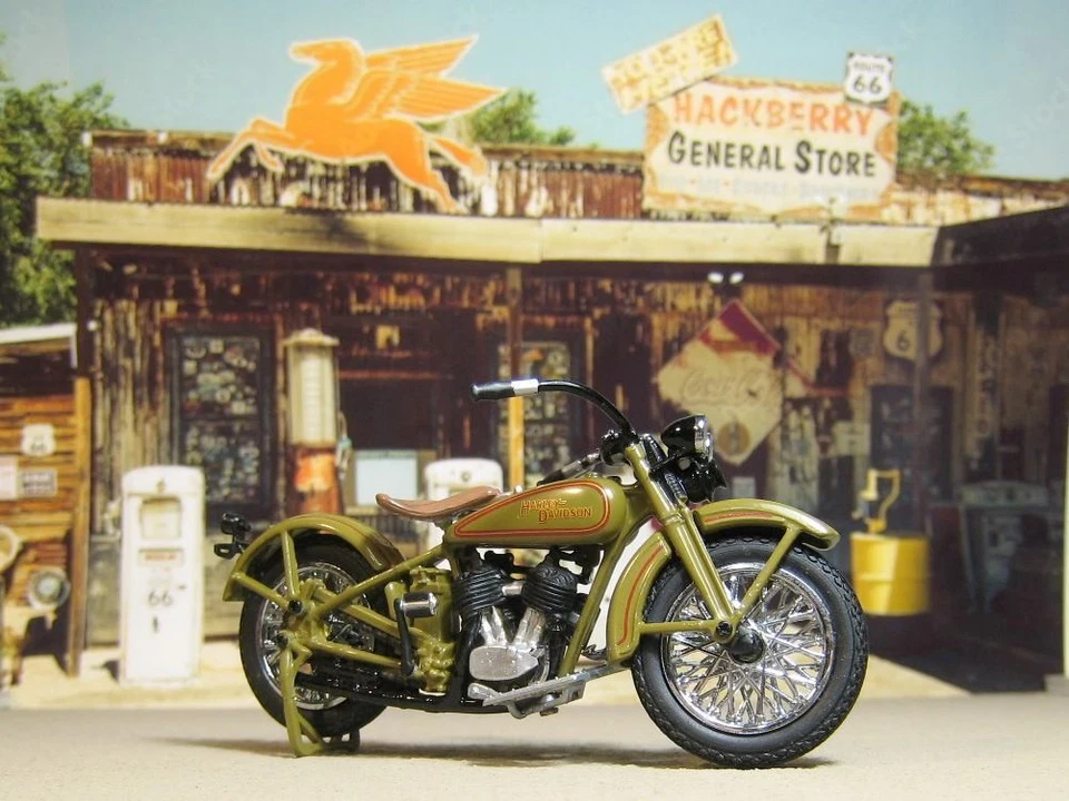 Bicicleta diecast Franklin como nueva 1/24 Harley-Davidson 1929 válvula lateral doble cambio manual Foto 2 de 4