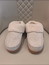 Dearforms Womens Sz L Cozy Faux Fur Lined Sli...
