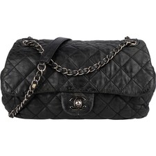 Chanel Quilted Lambskin Single Flap Crossbody Bag Coco CC Tasche