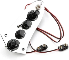 Chrome Electric Bass Loaded Prewired Control Plate Active Passive Fit Jazz Bass
