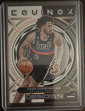 Panini Obsidian 2022-23 Equinox Cade Cunningham #24 Electric Etch Orange /35