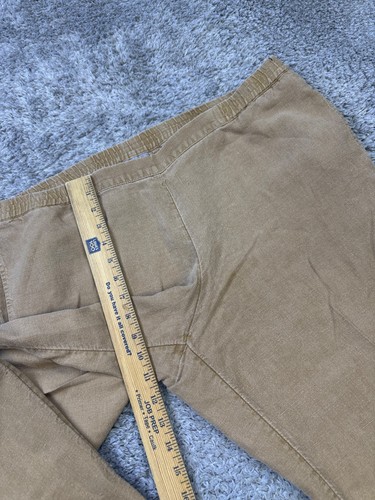 J Jill Hose Damen Medium hellbraun Leinen Mid Rise Cropped Stretch Pull On Beachy Boho - Bild 7 von 12