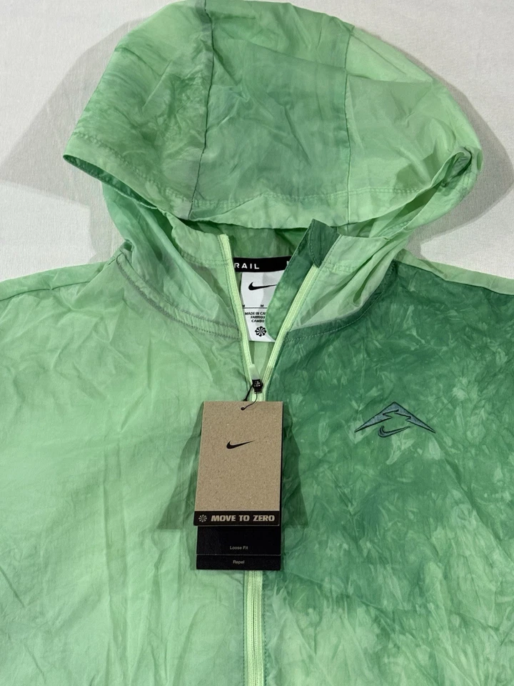 Nike Trail куртка FN6853-376 женщин средний зеленый отпугиватель легкий новый с Ярлыками $120 - Изображение 2 из 4