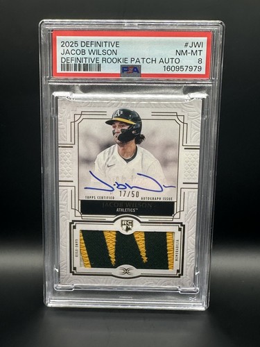 Jacob Wilson Athletics Rookie Patch Auto /50 - 2025 Topps Definitive