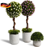 Kunstpflanzen 35 Cm Set FüR Wohnzimmer BüRo Dekoration Langlebig Pflegeleicht