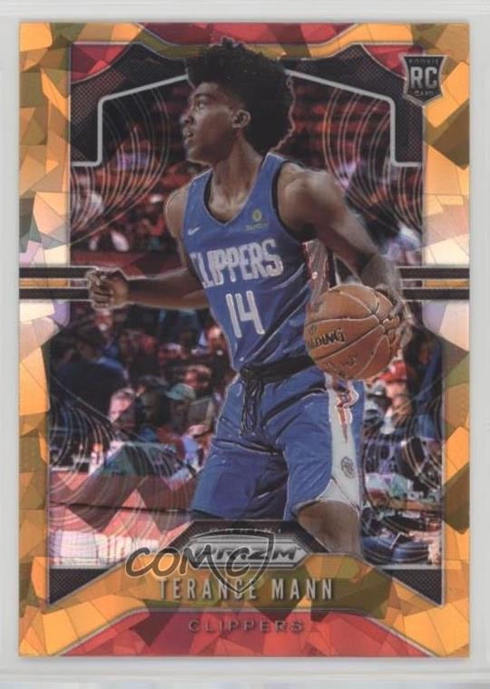 2019-20 Panini Prizm Rookie Orange Ice Prizm Terance Mann #296 1p7x