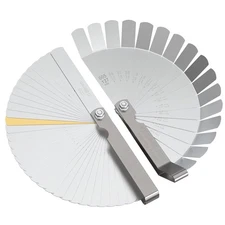 Thickness Gauges 2Pcs 32 Blades Feeler Gauge 0.0015-0.035"/16 Pieces Offset Feel