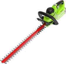 Image of Greenworks G40HT61 Cordless Hedge Trimmer, 61cm Dual Action Blade, Cuts up to 27