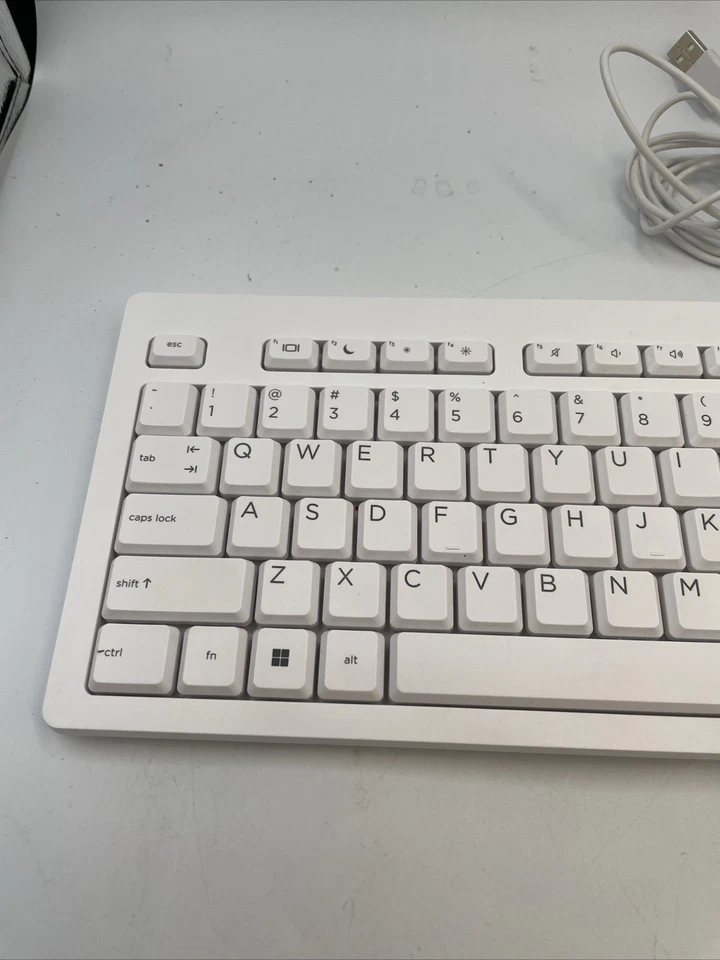HP 125 White Wired Slim USB Keyboard US M52961-001 Model: TPA-P001K - Image 4 of 4