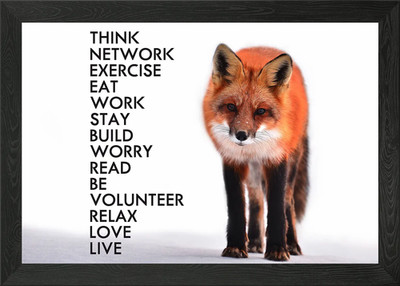 Think Network Übung Essen Gerahmtes Wandbild Poster Leinwandbild Bild