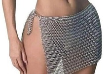 Chainmail Aluminium top bra,light weight cosplay larp chainmail gifts