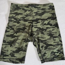 Lululemon Align High Rise 8" Shorts Camo Biker Shorts Green Camouflage Athletic